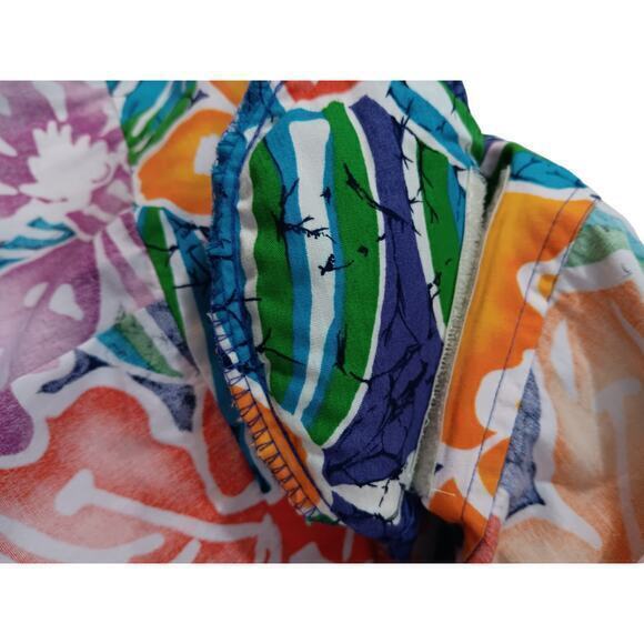VINTAGE 1980s LIZ CLAIBORNE Shirt Bermuda‎ Shorts SET Modern Size Large Floral - Picture 14 of 15